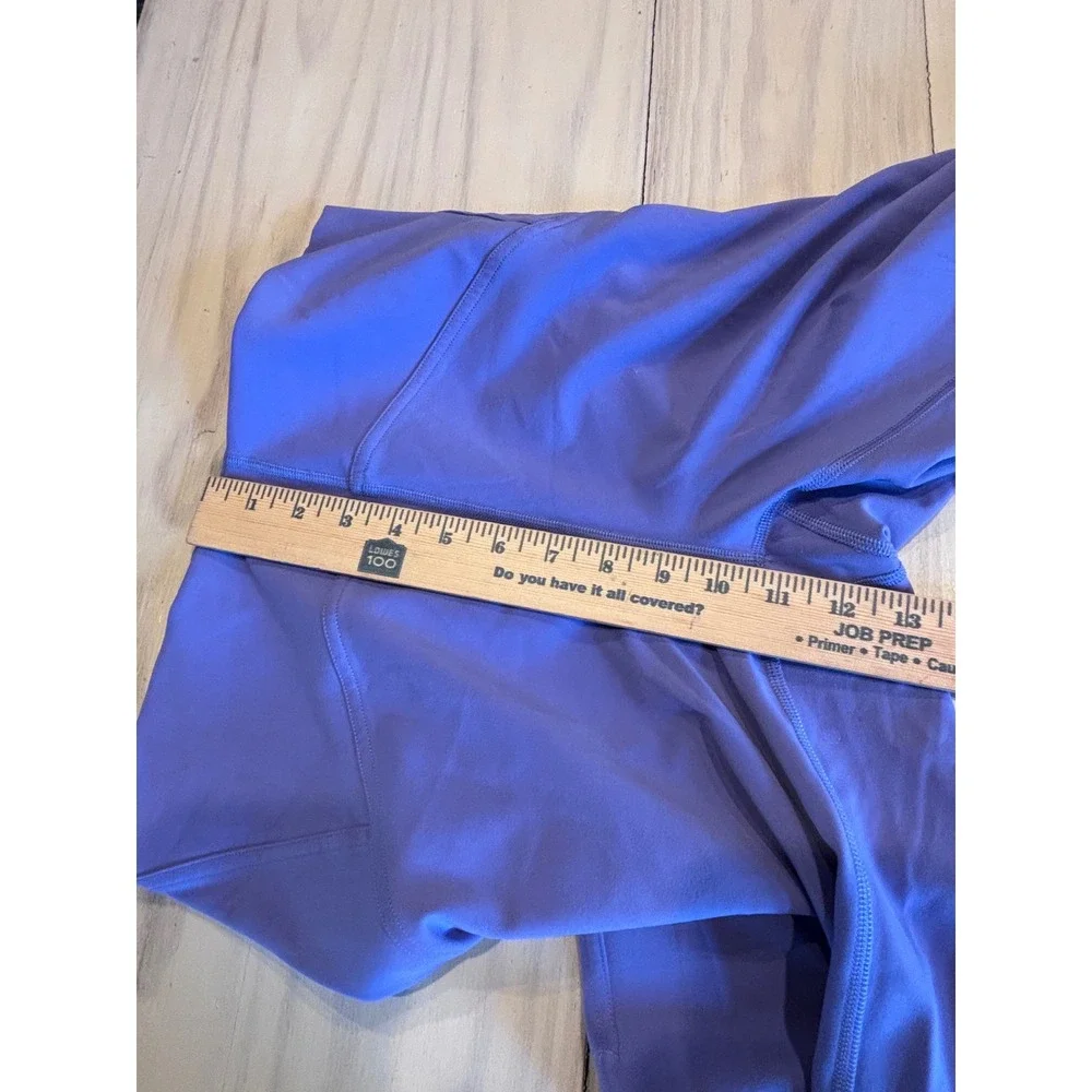 Lululemon Purple High Rise 7/8 Crop Leggings with Side Pockets Womens Size 8